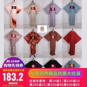 vintage古着日本制传统民族服饰节日演出正装长款春秋和服外套263